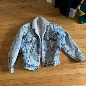 Levi's Vintage 80's Acid Washed Unisex Jean Jacket